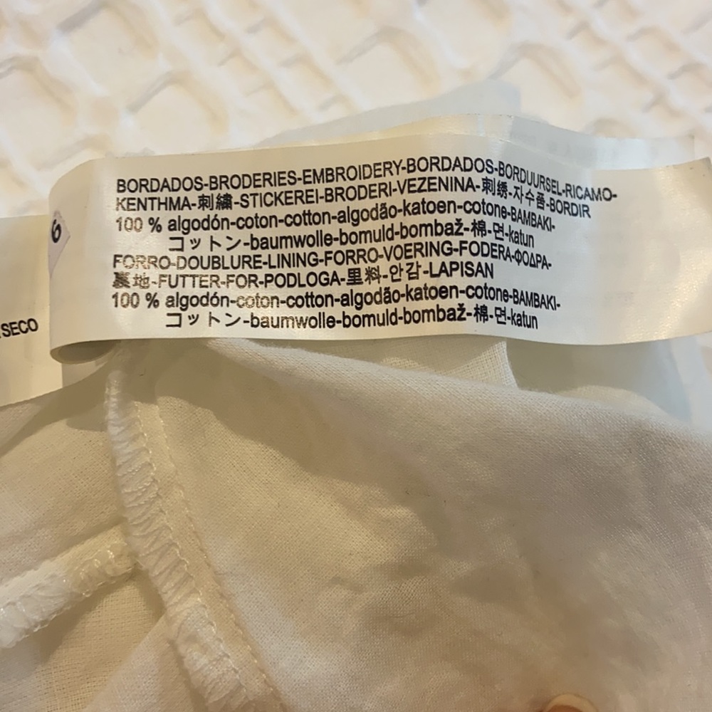 SOLD Zara Trafaluc White Lacey Wrap Dress - Picture 5 of 9